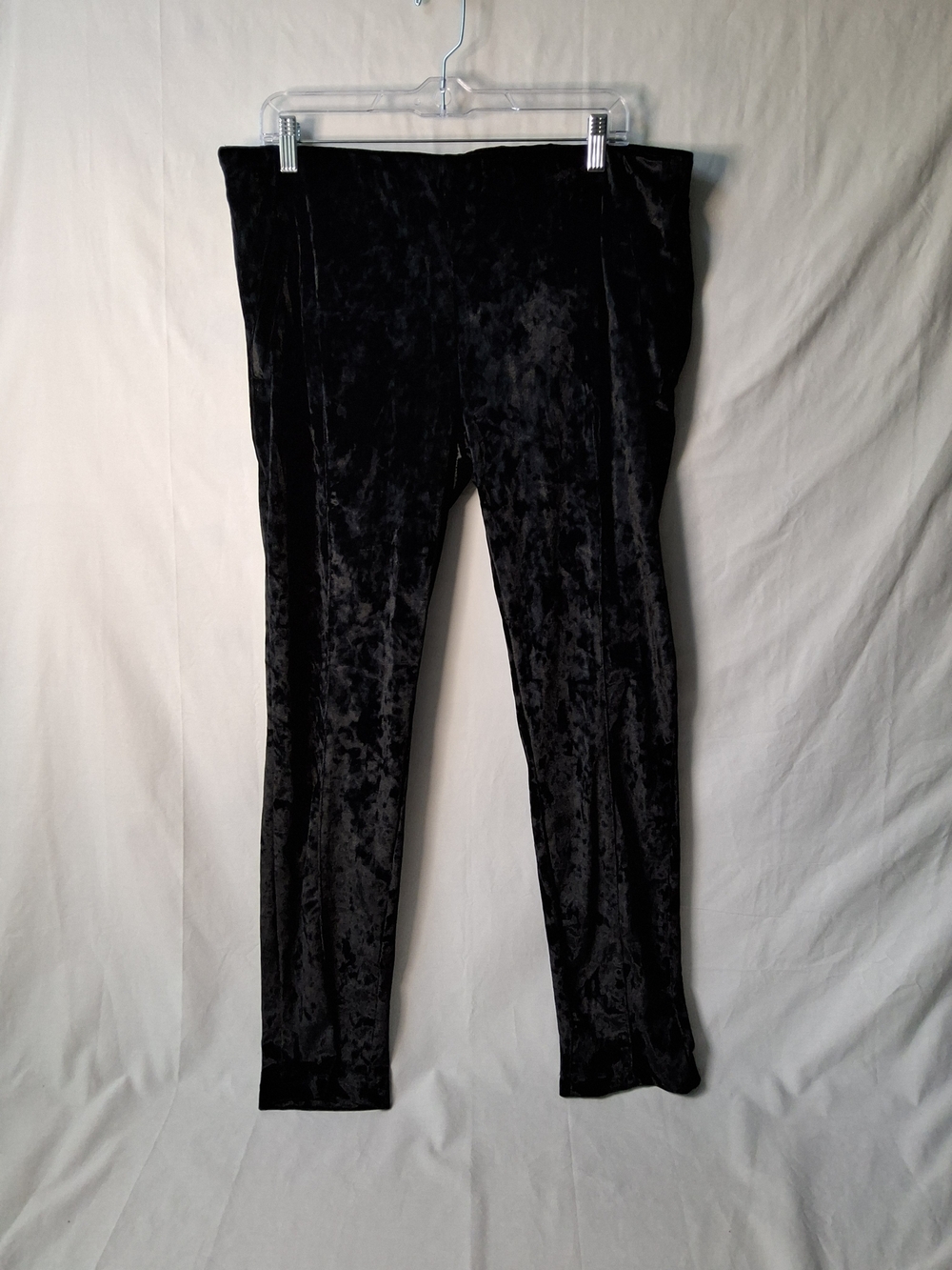 Velvet Skinny Women's Pants - Black